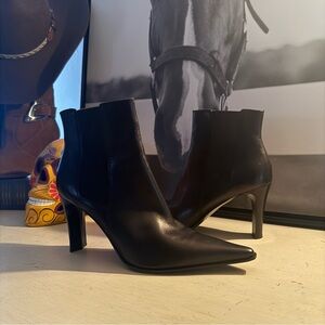 Via Spiga Black Heeled Boots